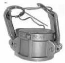 1" Stainless Steel Camlock Dust Cap Fitting with Locking Arms - Factory Direct Hose