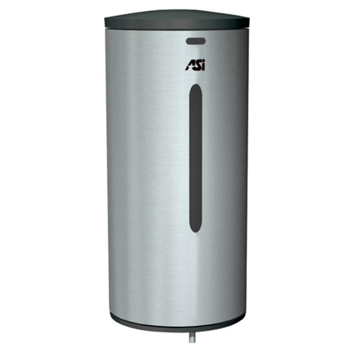 ASI 0360 Automatic Soap and Hand Sanitizer Dispenser 35 oz. Liquid Surface Mounted - Satin - Prestige Distribution