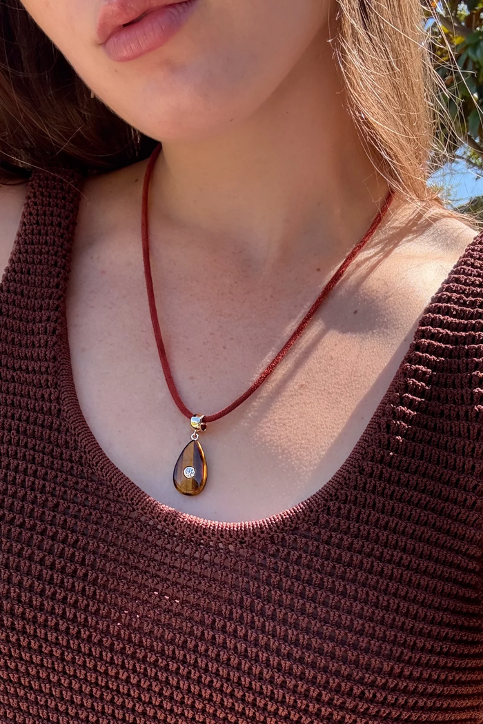 Bardot Tiger’s Eye Bail Charm