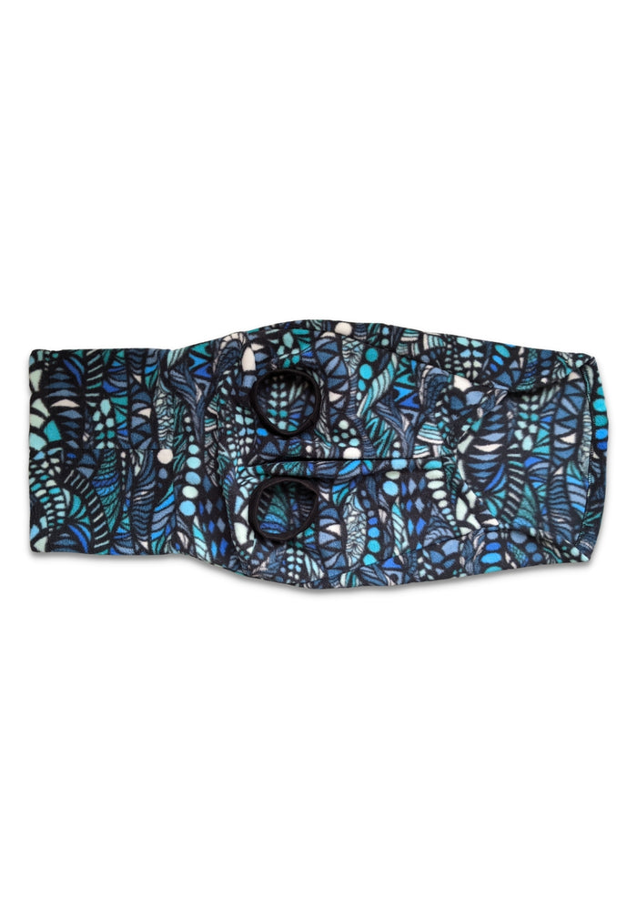 Jax & Molly's Blue Zentangle Dog Sweater Fleece