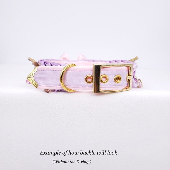 Classic Pink and Gold Bunny Pet Play Collar