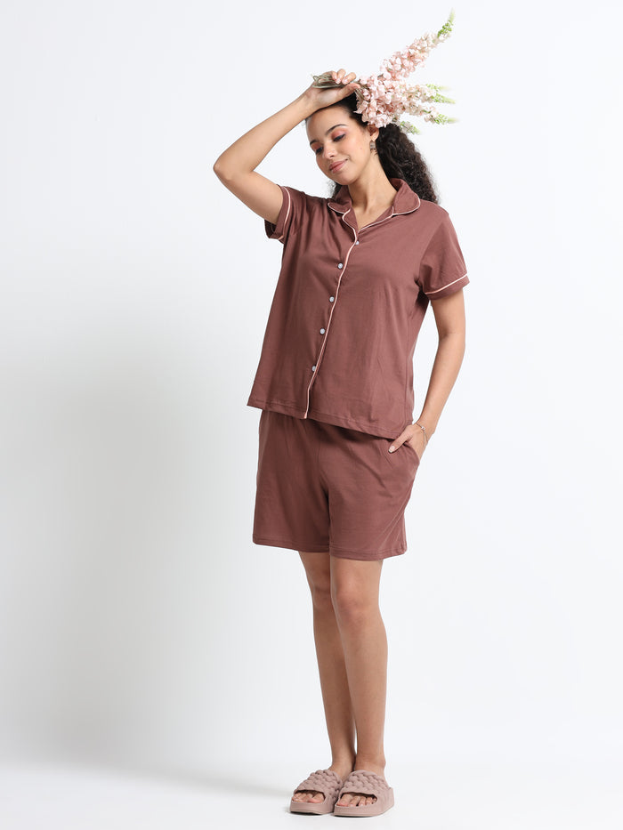 Comfy Cocoa Shorts Set