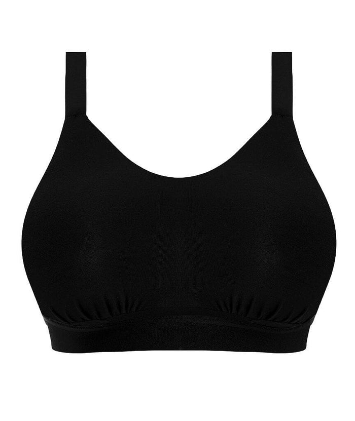 Elomi Downtime Wire-Free Bralette - Black Bras