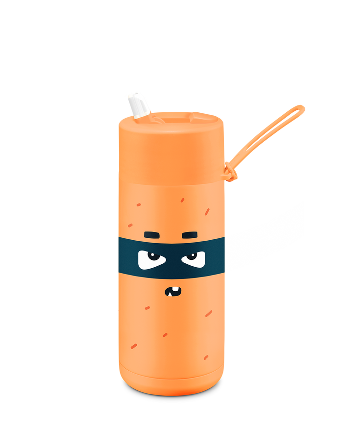 Frank Green Franksters Reusable Ceramic Bottle 475ml (Neon Orange)