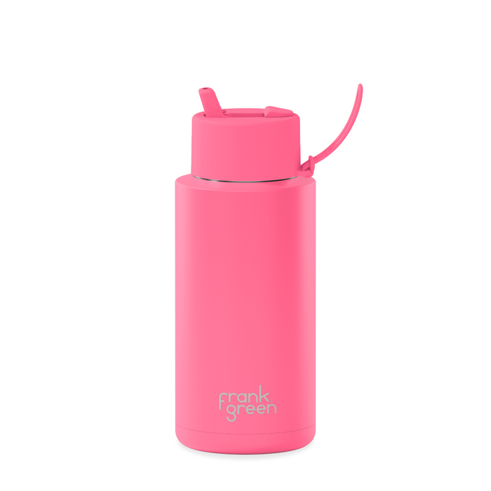 Frank Green Reusable Ceramic Bottle 1L (Bubblegum)