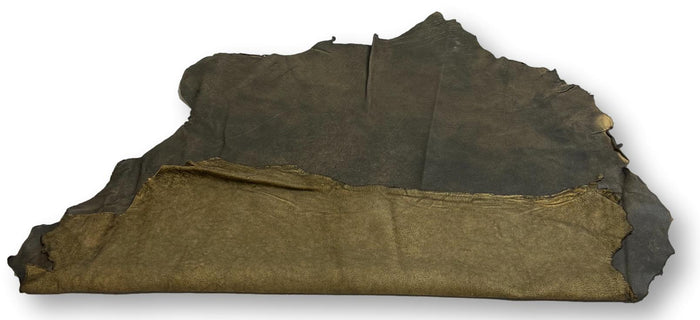 French Distressed Lambskin surface detail showing texture and finish