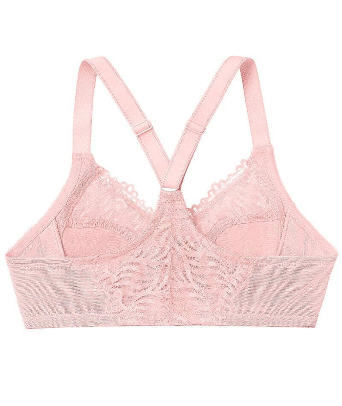 Glamorise Front-Closure T-Back WonderWire Bra - Blush Bras