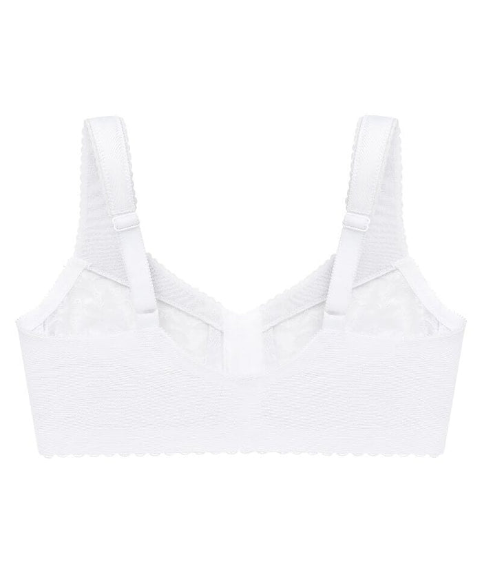 Glamorise Magiclift Front-Closure Support Wire-Free Bra - White Bras