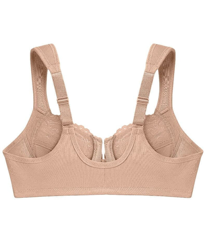 Glamorise WonderWire Front-Closure Bra 2 Pack - Cafe Bras