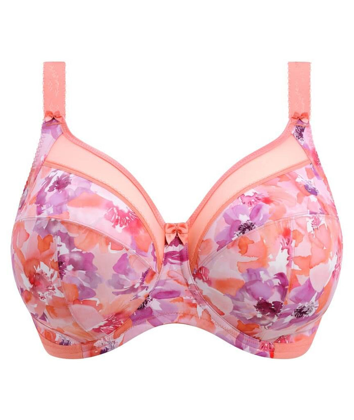 Goddess Kayla Underwired Banded Bra - Coral Petal