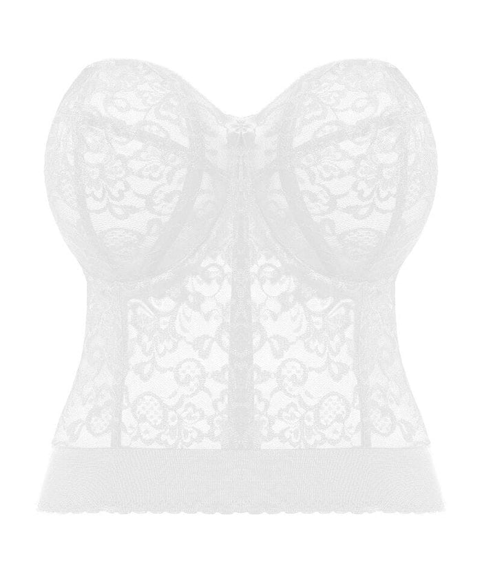 Goddess Lace Bridal Bustier - White Bras