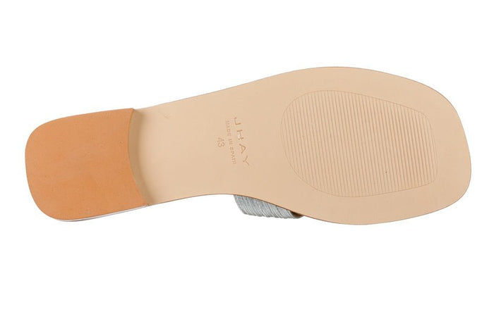 Hay Pleat Silver - Crispins Shoes