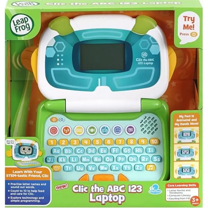 LeapFrog Clic The ABC & 123 Laptop Educational Toys for Baby