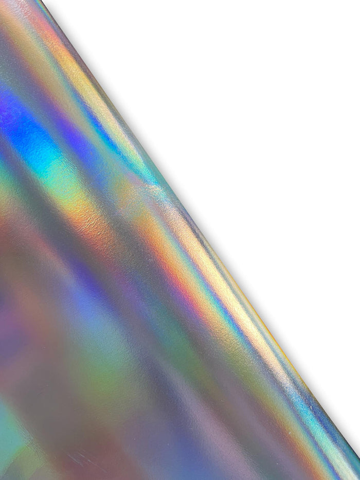 Smooth Metallic Cowhide close view showing grain and texture