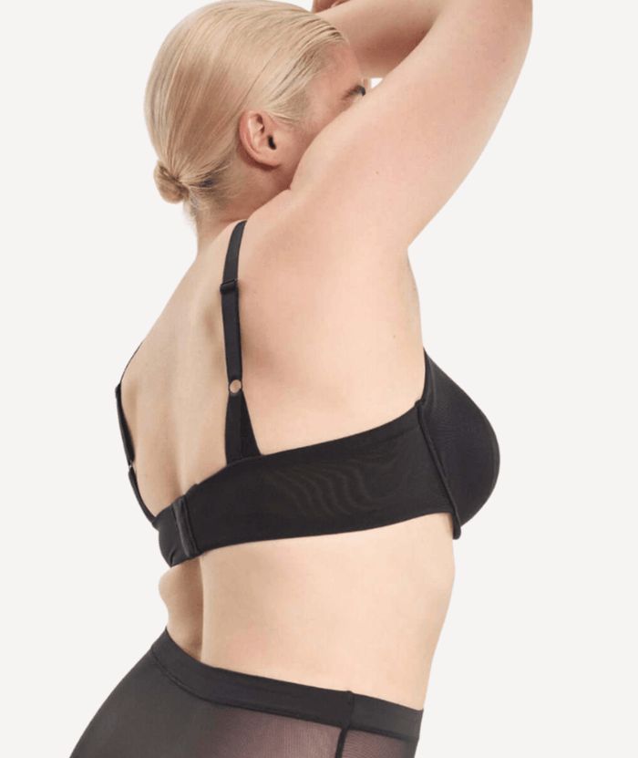 Nala Mesh Underwire Bra - Licorice