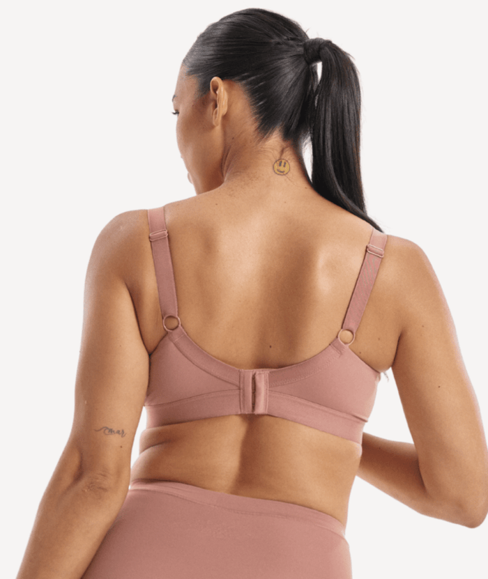 Nala Padded Support Wirefree Bralette Bra - Desert Dust