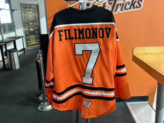 Orange Danbury NAHL Jerseys