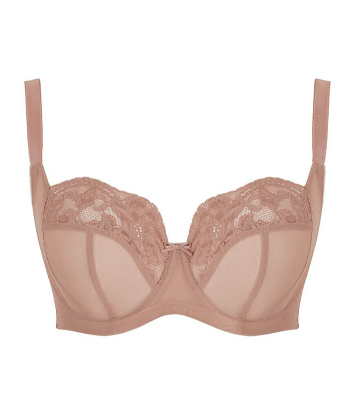 Panache Nina Underwired Balconette Bra - Mocha Bras