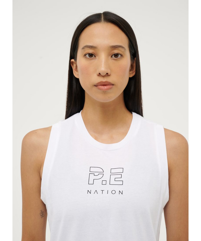 P.E Nation Shuffle Tank (Optic White)