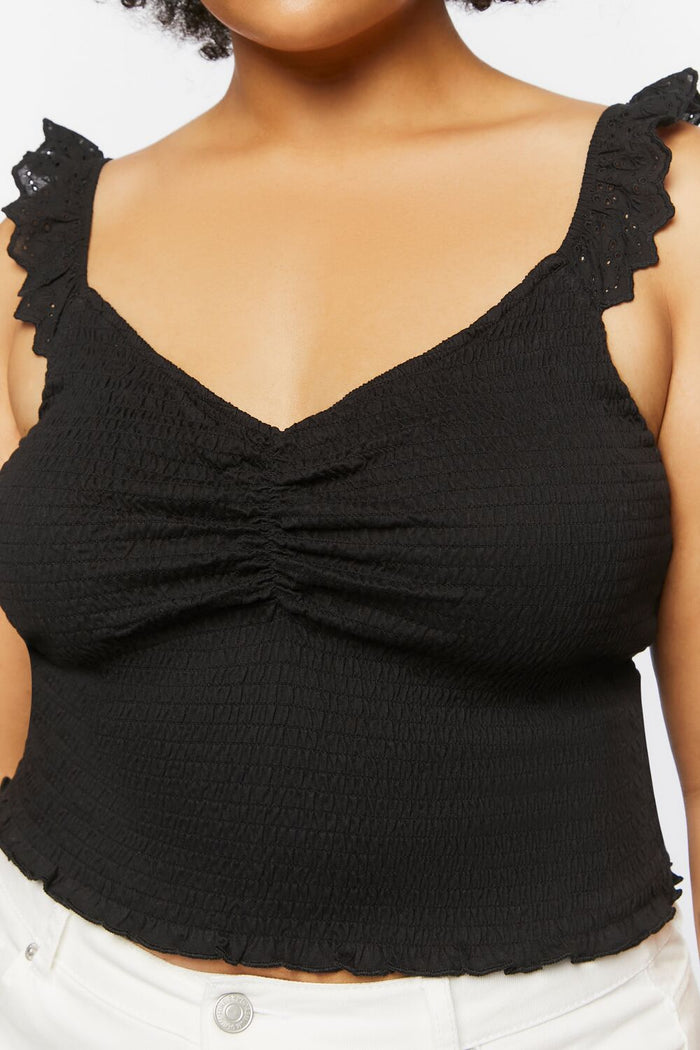 Plus Size Smocked Tank Top