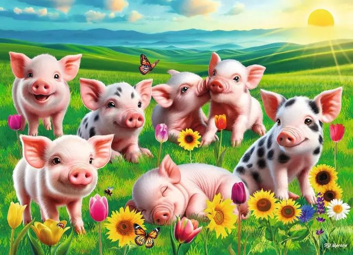 Precious Piglets 60pc Puzzle