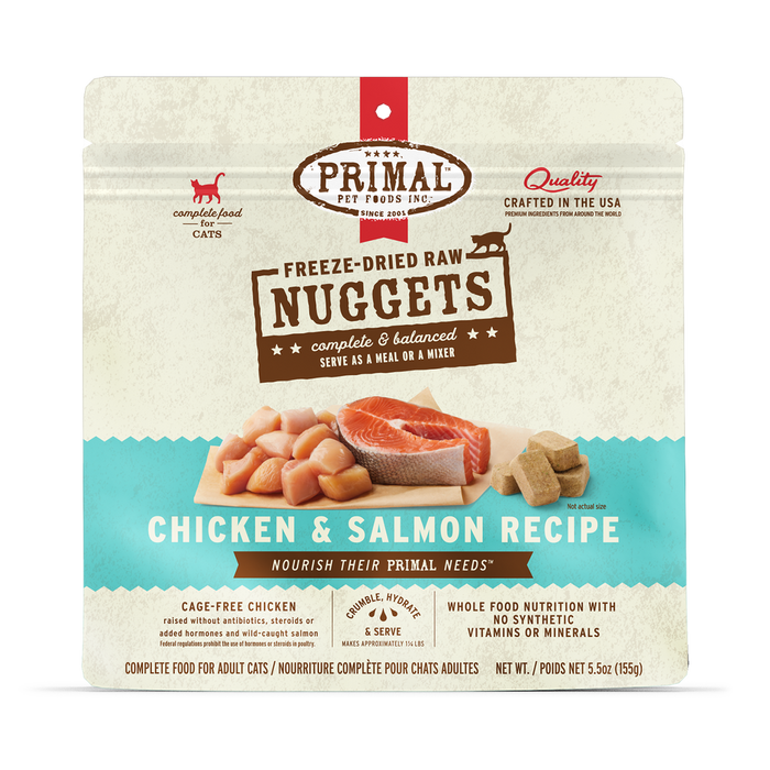 Primal Raw Freeze-Dried Chicken & Salmon Cat Food