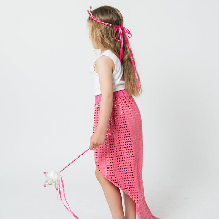 Princess Crown + Tiara Set - Hot Pink