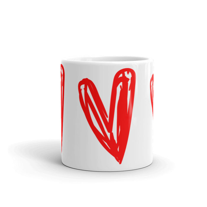 Red Hearts Ceramic Mug - Bloom Seventy Seven