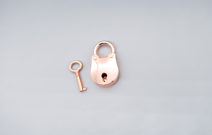 Rose Gold Nickel Free Bear Lock
