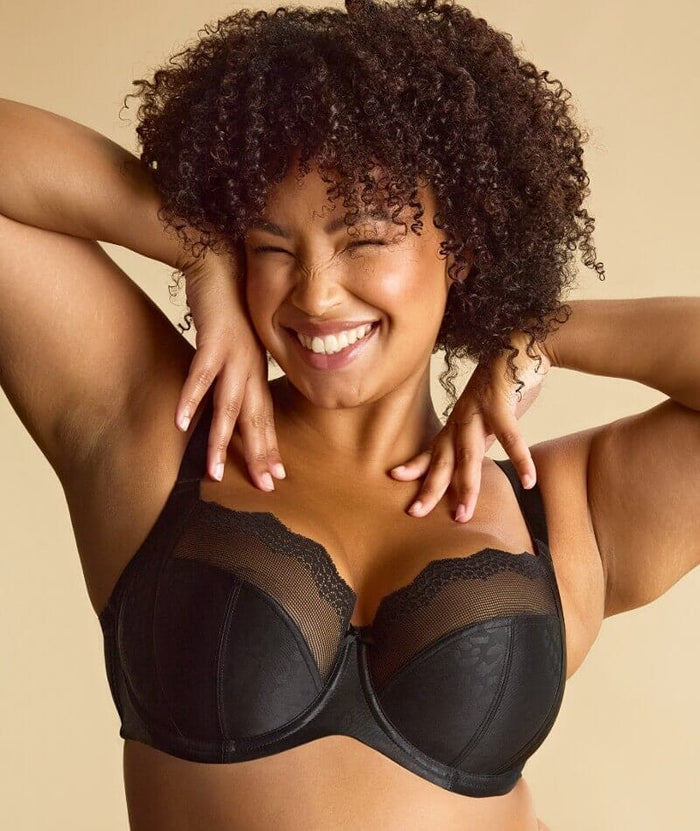 Sculptresse Esme Underwired Balconnet Bra - Black Animal Bras
