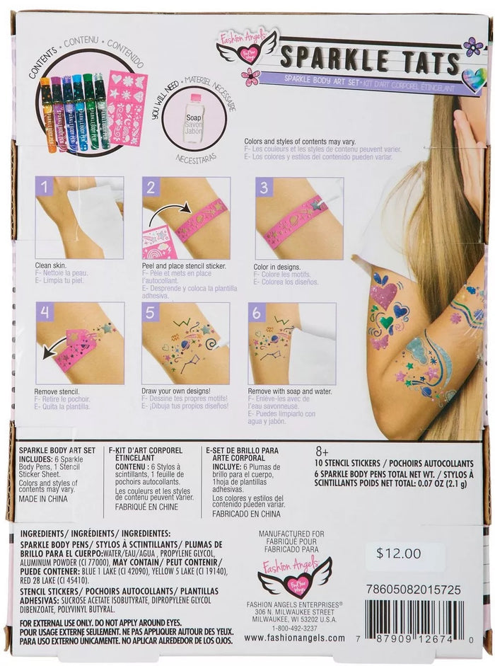 Sparkle Tats Body Art Set