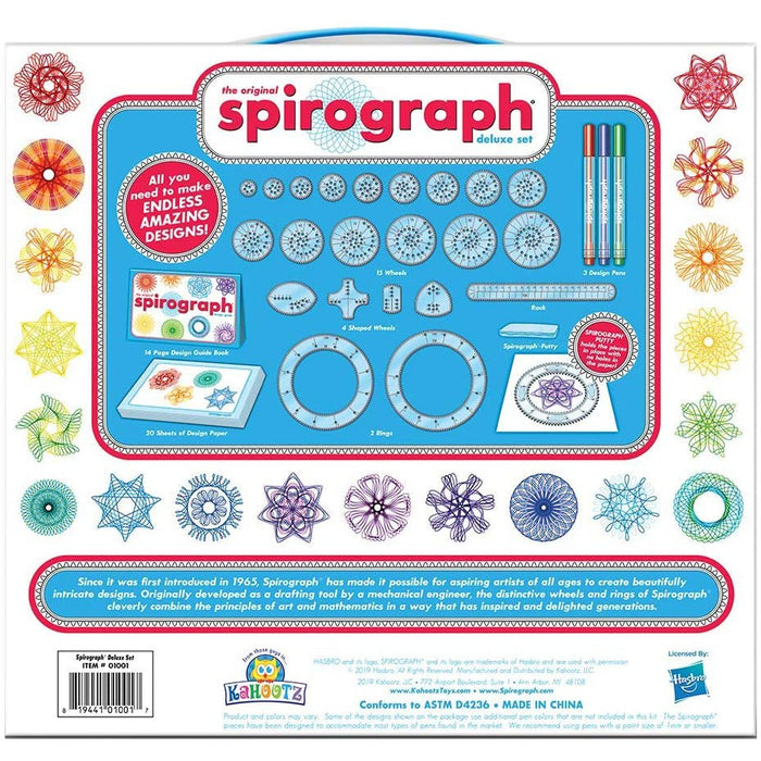 Back of Spirograph Box