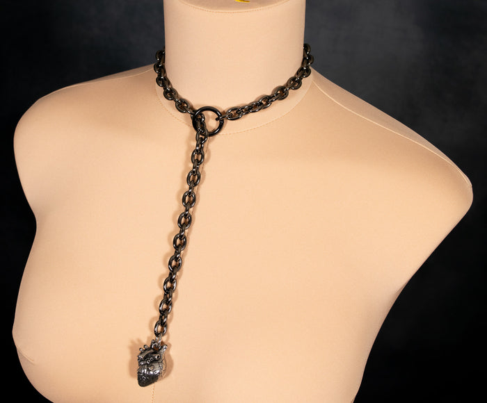 "Tethered Heart" - O-link Slip Chain Collar