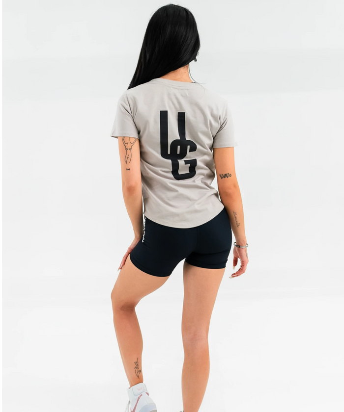 UNDRGROUND Fitted Curved Tee (Taupe/Black)