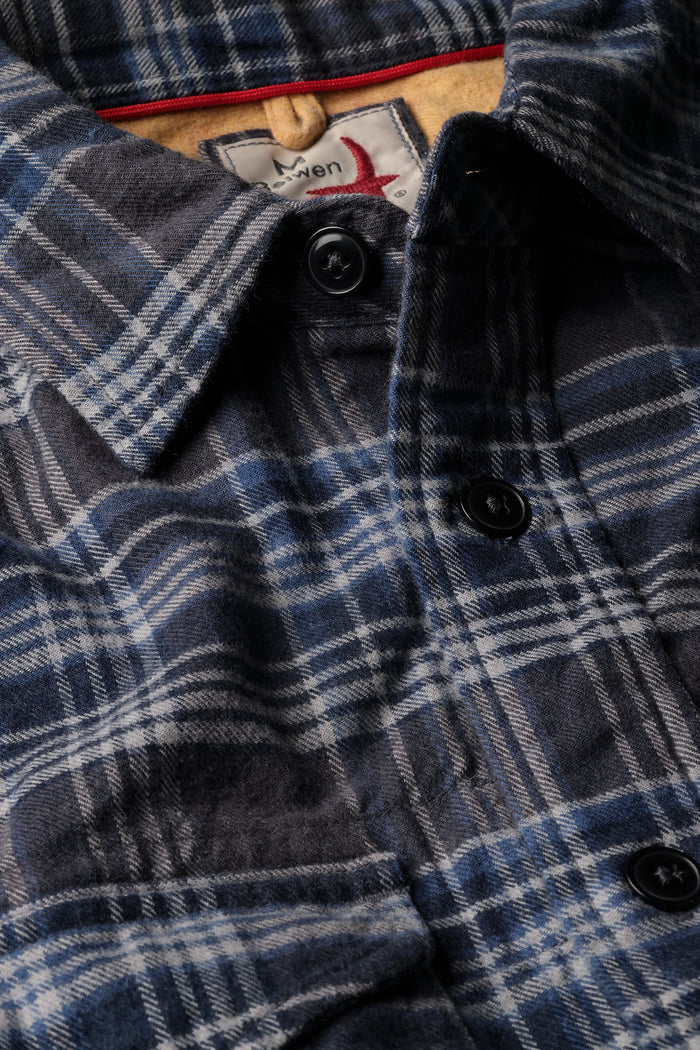 Utility Work Shirt - Charcoal / Navy Plaid
