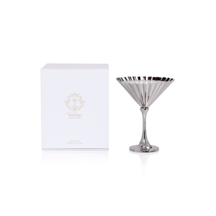 Vendôme Scented Martini Candle - Silver - Candles by Carlyle Avenue