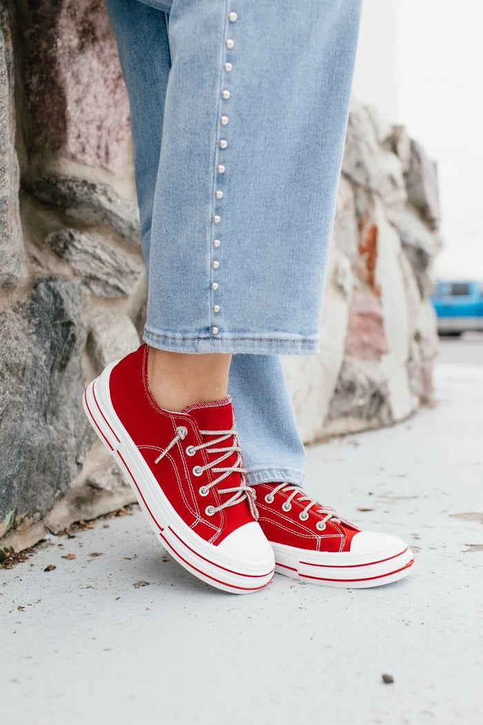 Very G Red Aman Sneakers - Macoma Boutique301 Sneakers