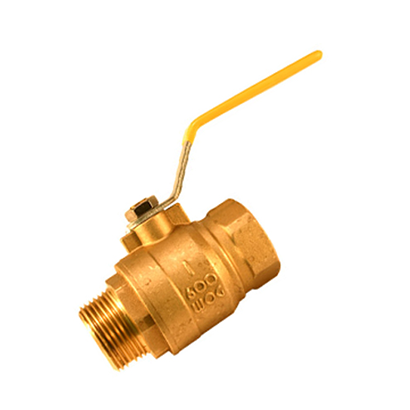 1 inch Brass Ball Valve - Full Port - Female x Male pipe thread - Factory Direct Hose
