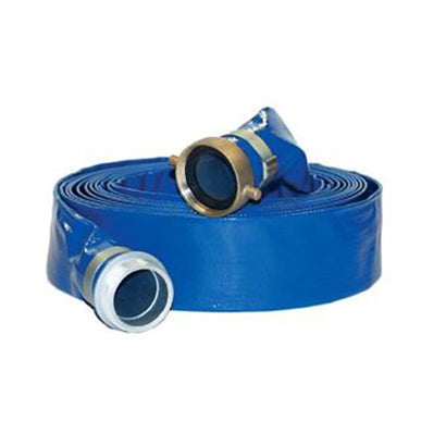 2 Inch Water Discharge Hose Assembly with M/F Pipe Straight Thread - 100 ft - Factory Direct Hose