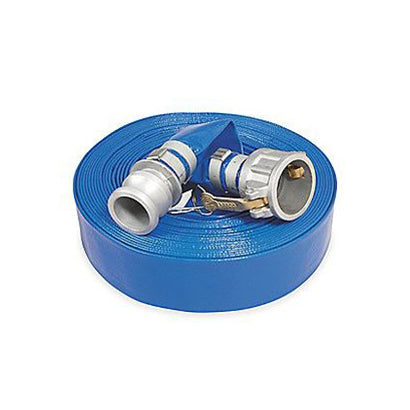 2" Water Discharge Hose Assembly with M/F Cam Lock Fittings - 25 Ft - Factory Direct Hose
