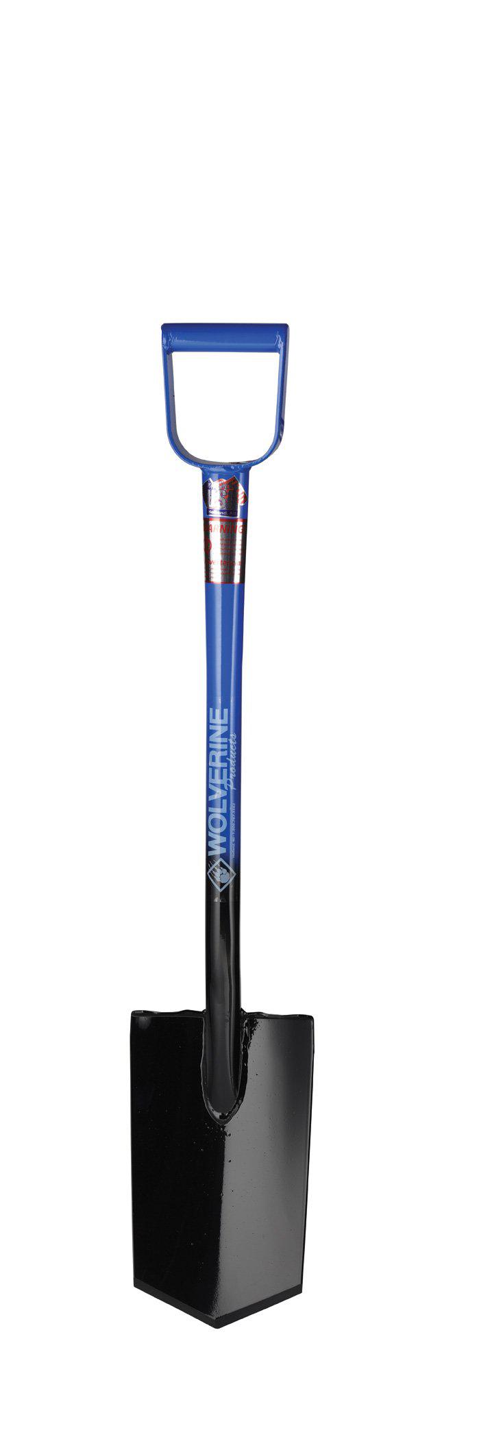 26″ D-Handled Steel Spade 12" Diamond Point-Wolverine Tools-Atlas Preservation