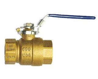 3" Brass Ball Valve - Full Port - 600WOG 150SWP SGA rated LP gas - Locking Handle - Factory Direct Hose