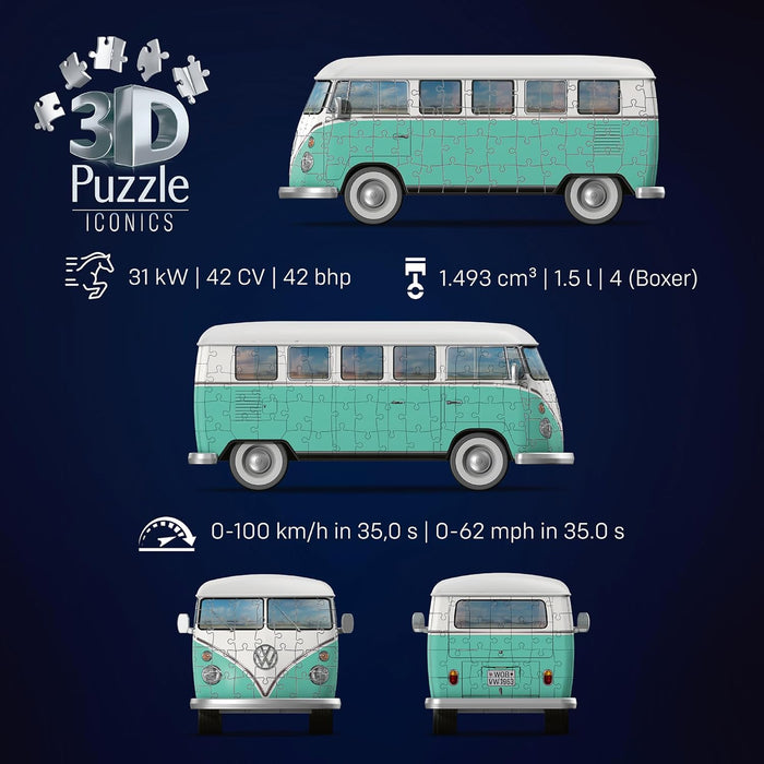 3D Volkswagen Bus 162pc Puzzle