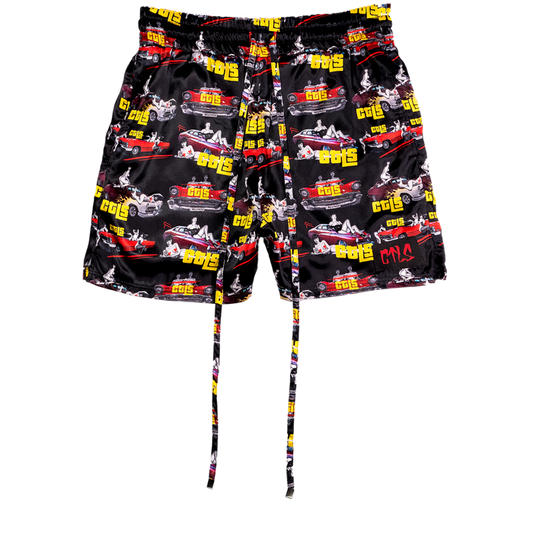 50's Bettie Satin Shorts