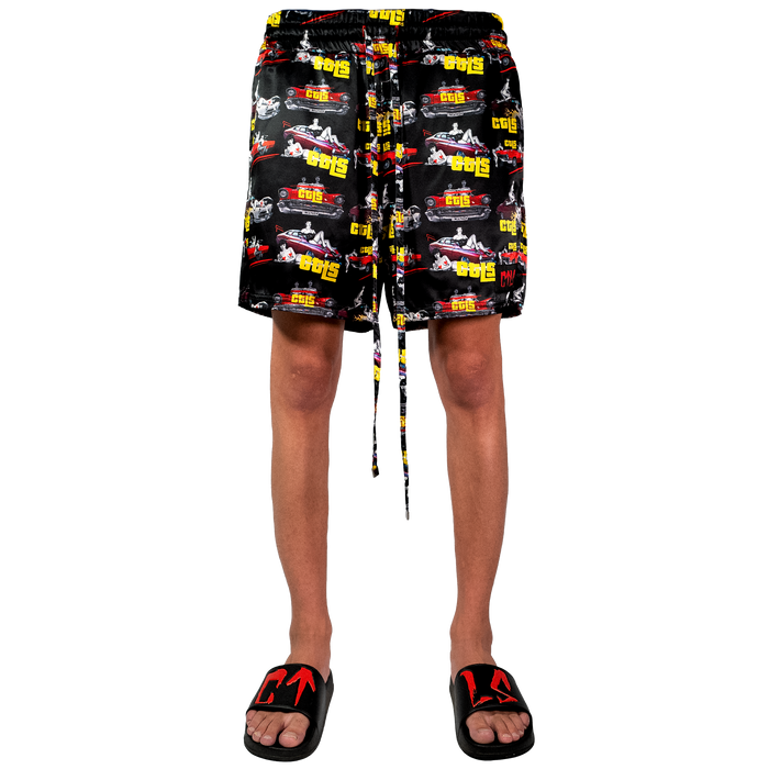 50's Bettie Satin Shorts