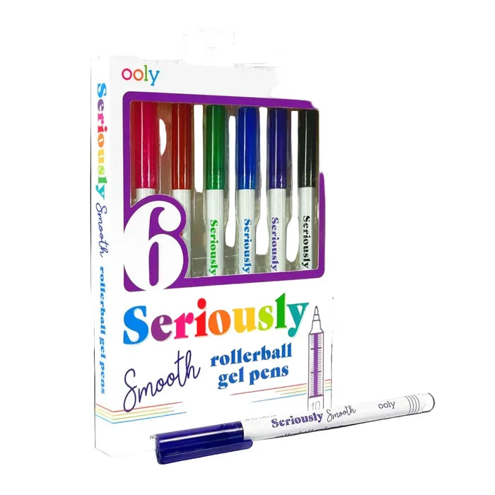 6 Seriously Smooth Rollerball Gel Pens