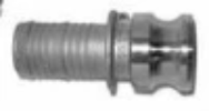 6" Stainless Steel Male Camlock Fitting - Style E - Factory Direct Hose