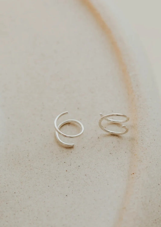 6mm Tiny Twist Earrings | Sterling Silver