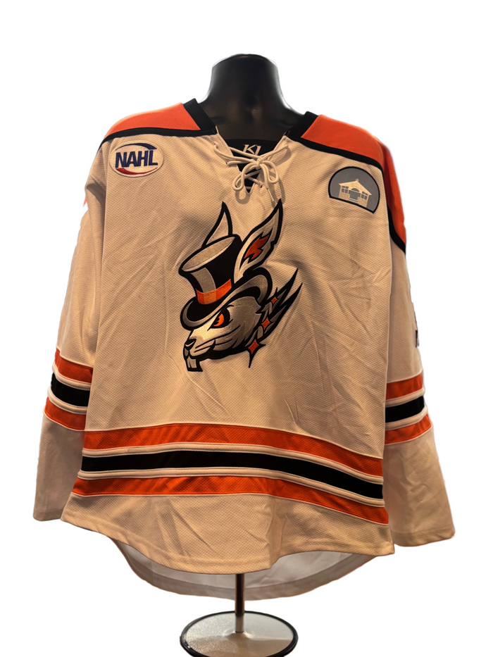 White Danbury NAHL Jerseys