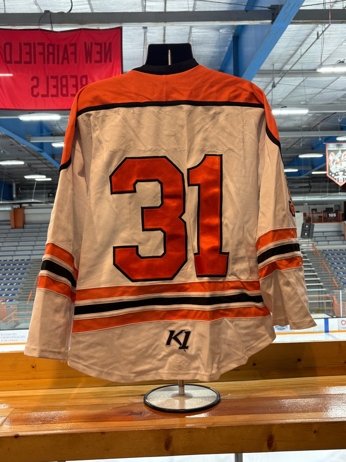 White Danbury NAHL Jerseys